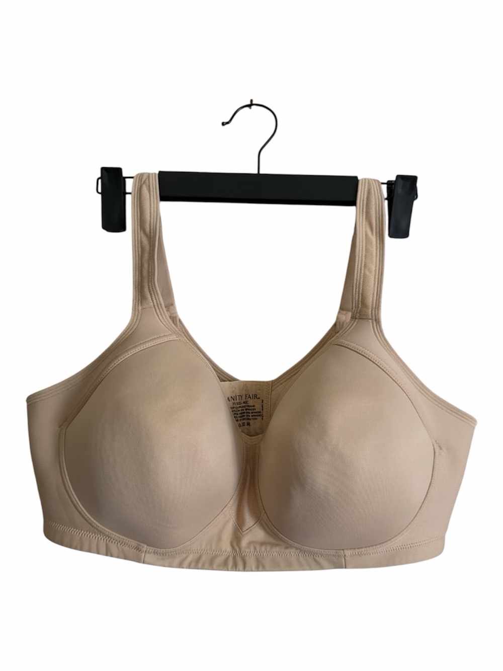 Vanity Fair Nude Full-Coverage Wireless Sports Bra NWOT